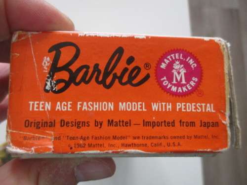 VINTAGE  BARBIE DOLL IN ORIGINAL BOX BY MATTEL - 1950`S