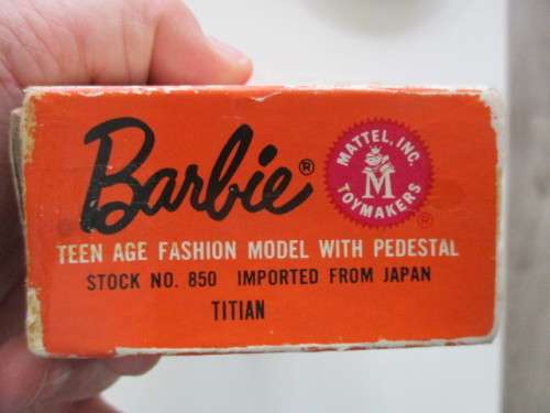 VINTAGE  BARBIE DOLL IN ORIGINAL BOX BY MATTEL - 1950`S