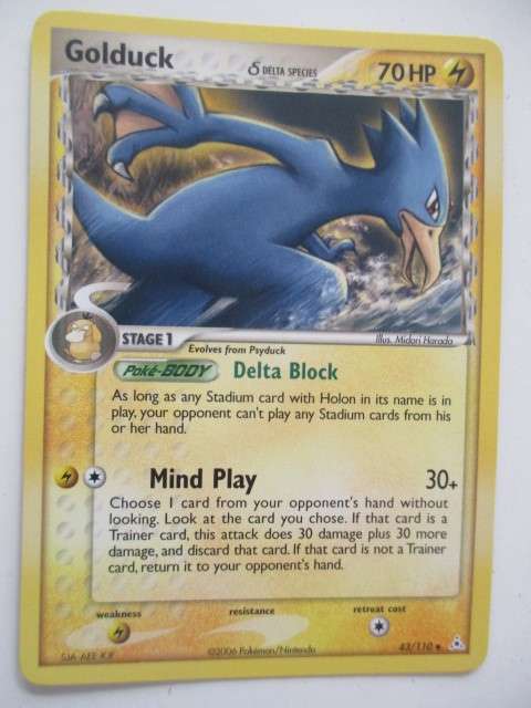 VINTAGE POKEMON CARD - GOLDUCK  - 2006 CARD IN MINT CONDITION