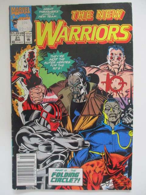 MARVEL COMICS - THE NEW WARRIORS - VOL. 1  NO. 21 - 1992