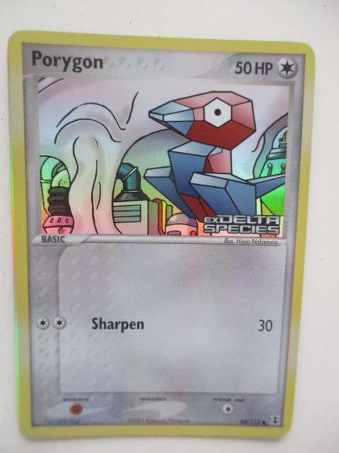 POKEMON TRADING CARD - 2005 - PORYGON REVERSE HOLO - EX DELTA SPECIES  CARD IN MINT CONDITION
