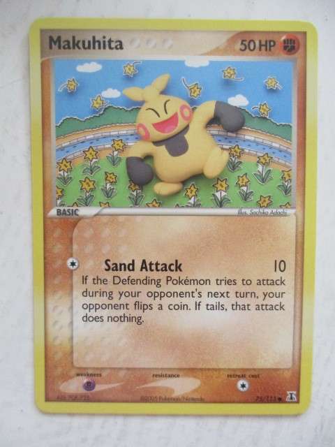 POKEMON TRADING CARD - MAKUHITA  - 2005 CARD IN MINT CONDITION