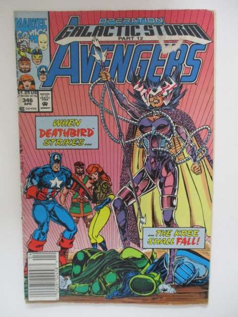 MARVEL COMICS - GALACTIC STORM PART 12 AVENGERS -  VOL. 1  NO. 346 -  1992 GREAT CONDITION