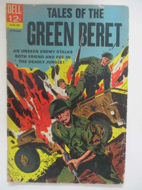 DELL COMICS - TALES OF THE GREEN BERET -  NO. 4 - 1967