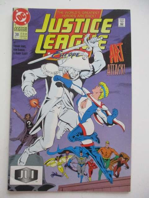 DC COMICS - JUSTICE LEAGUE EUROPE  NO. 38  1992 COMIC  AS NEW