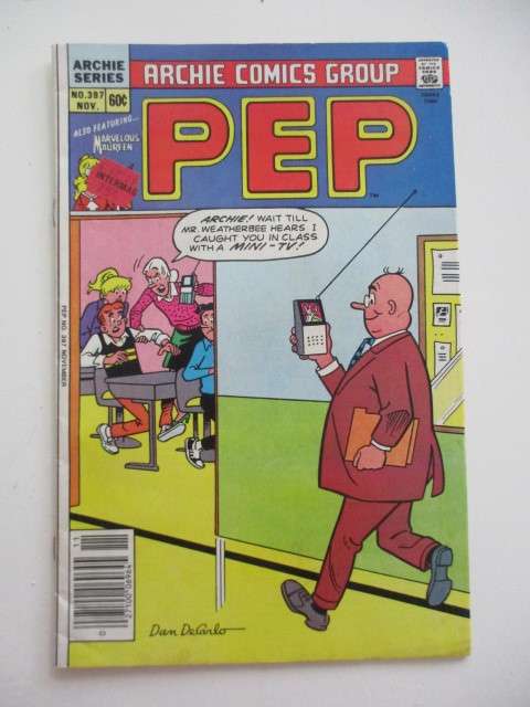 ARCHIE SERIES COMICS - PEP -NO. 397 - 1984  LOVELY CONDITION