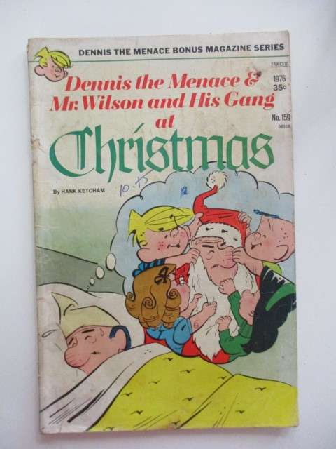 VINTAGE COMIC - DENNIS THE MENACE & MR. WILSON AND HIS GANG AT CHRISTMAS - NO. 159 - 1976
