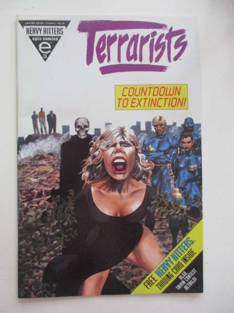 EPIC COMICS - TERRARISTS COMIC 3 OF 4 -  1993 - AS NEW