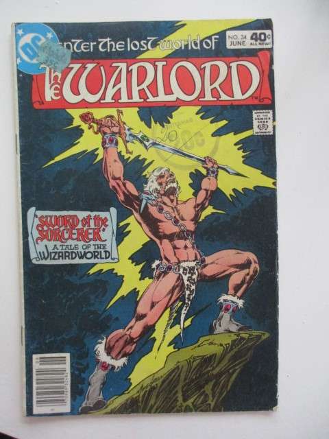 DC COMICS - THE WARLORD -  NO. 34  VOL. 5 - 1980