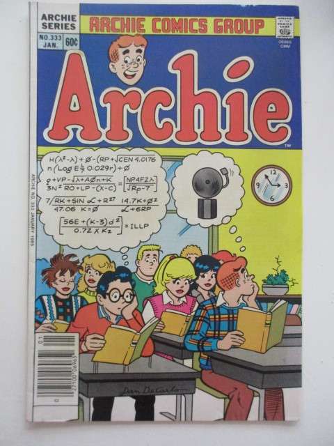 ARCHIE SERIES COMICS - ARCHIE -  NO. 333 -  1985  - GREAT CONDITION