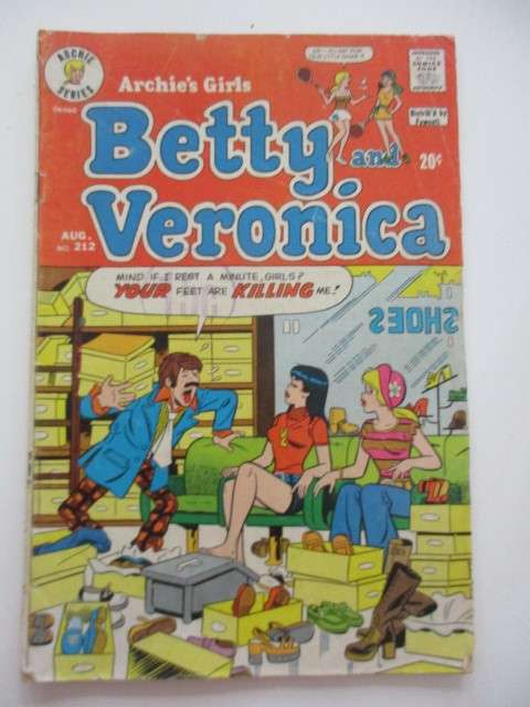 ARCHIE SERIES COMICS - BETTY AND VERONICA -  NO. 212  - 1973