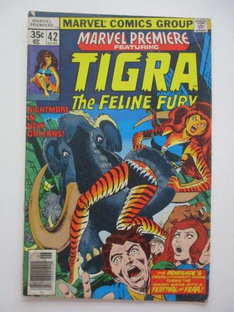 MARVEL COMICS - TIGRA THE FELINE FURY -  VOL. 1 NO. 42 -  1978