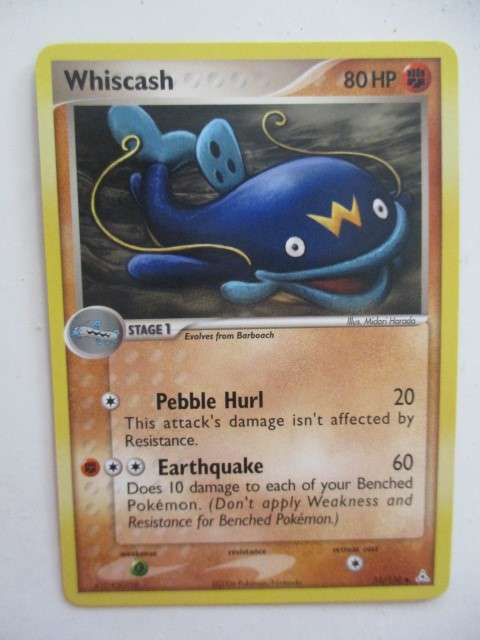 POKEMON TRADING CARD - 2006 - WHISCASH - CARD IN MINT CONDITION