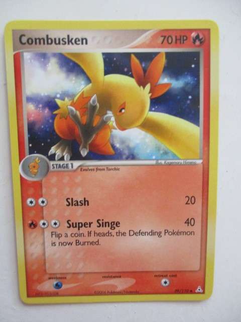 POKEMON TRADING CARD  2006 - COMBUSKEN - MINT CARD