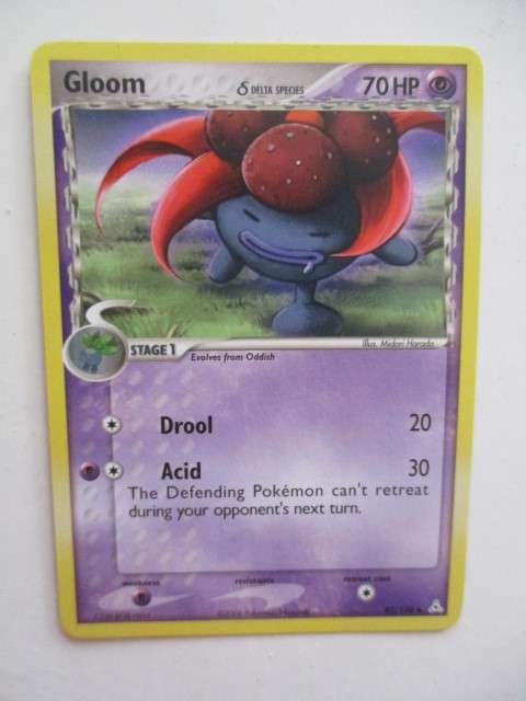 POKEMON TRADING CARD - GLOOM - 2006  - AS NEW