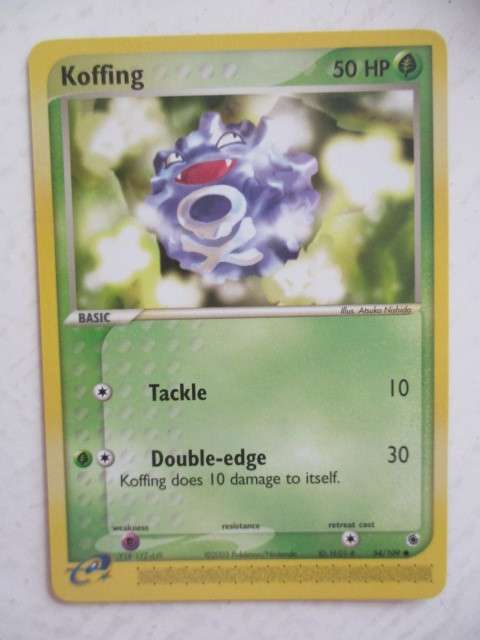 POKEMON TRADING CARD -  2003 - KOFFING - CARD AS NEW