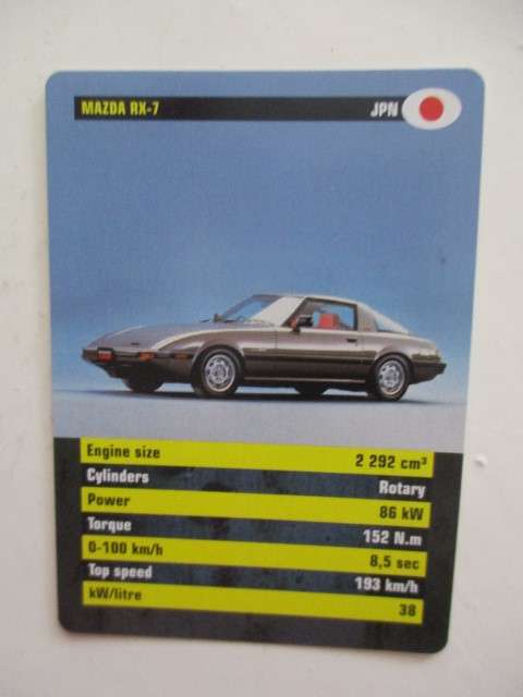 VINTAGE - CAR ICONS TRUMPS CARDS