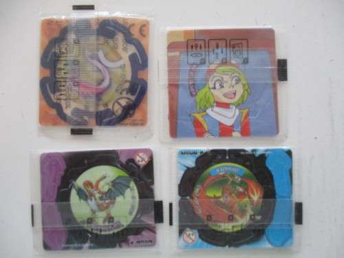 LOT OF 4 UNOPENED BEYBLADE SPINNER TAZOS