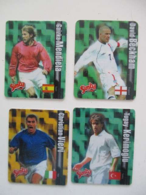 LOT OF 4 SOCCER TAZOS