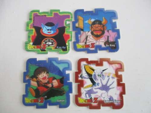 DRAGON BALL Z TAZOS CUBE LOT OF 4