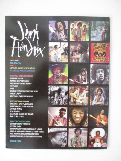 JIMI HENDRIX MUSIC BOOK / GUITAR WITH CHORDS