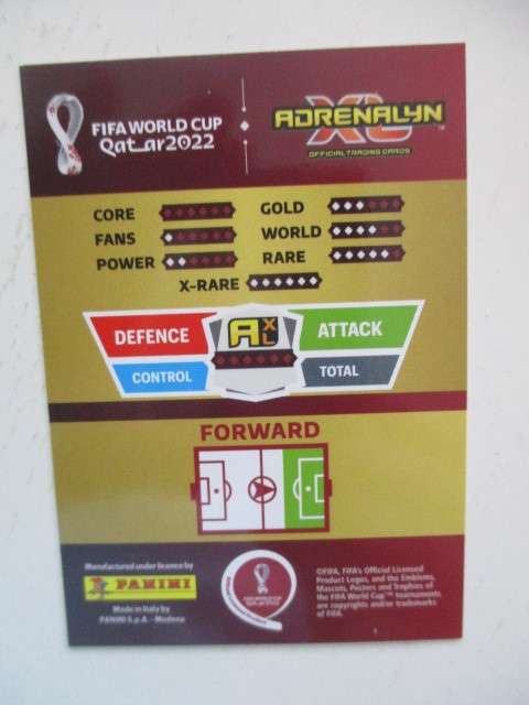 PANINI SOCCER WORLD FIFA 2022 - VINCENT ABOUBAKAR - FOIL CARD  - CARD MINT