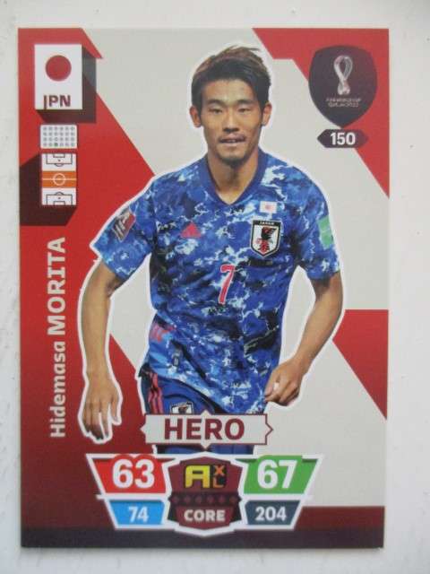 PANINI FIFA SOCCER WORLD CUP 2022 - HIDEMASA MORITA - CARD IN MINT CONDITION