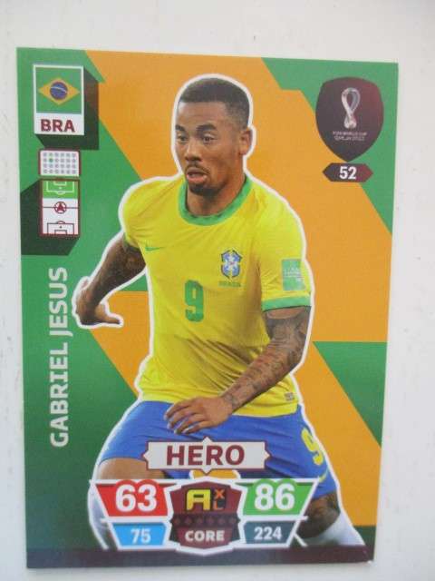 PANINI FIFA SOCCER  WORLD CUP  2022 - GABRIEL JESUS - CARD IN MINT CONDITION
