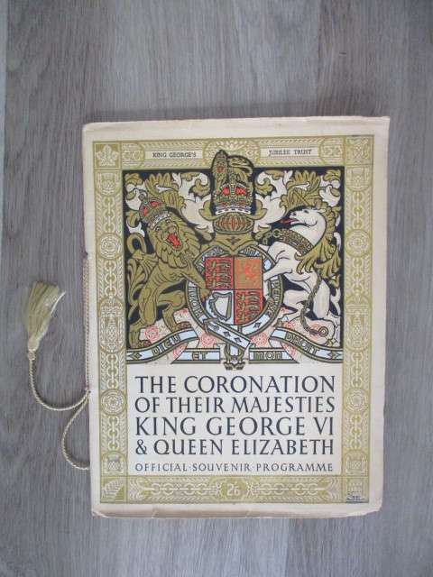 VINTAGE  1937  THE CORONATION OF THEIR MAJESTIES KING GEORGE VI  & QUEEN ELIZABETH SOUVENIR  PROGRAM