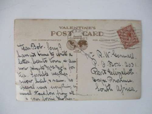 VINTAGE POSTCARD - WITH STAMP  ENTRANCE TO MERSEY TUNNEL