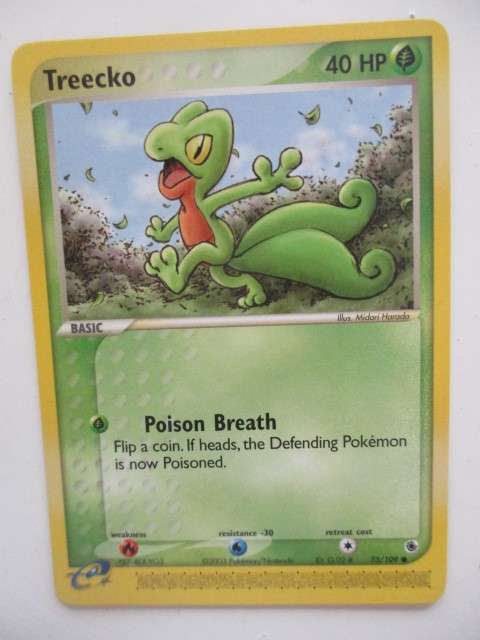POKEMON TRADING CARD - TREECKO  2003 - CARD IN MINT CONDITION