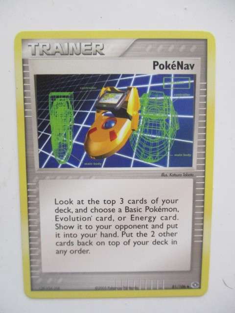 POKEMON TRADING CARD - TRAINER 2005 - POKENAV - CARD IN MINT CONDITION