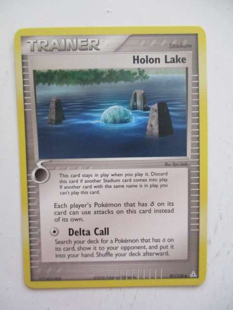 POKEMON TRADING CARD - HOLON LAKE  - 2006 -TRAINER
