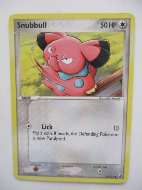 POKEMON TRADING CARD - SNUBULL   2005 - CARD IN MINT CONDITION
