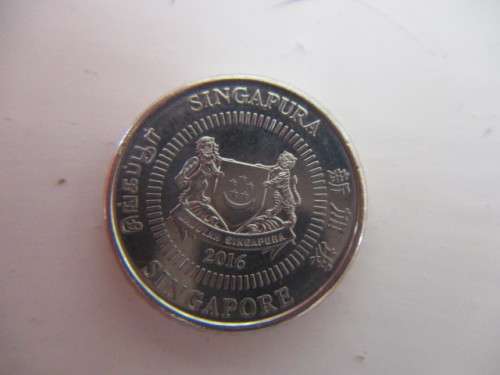 SINGAPORE 50c COIN 2016 - LOVELY CONDITION COIN