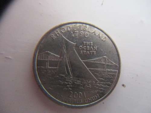AMERICA - QUARTER  DOLLAR  RHODE ISLAND 2001