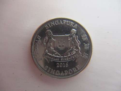 SINGAPORE 20c COIN  2016