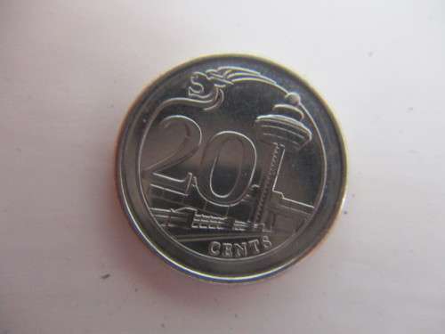 SINGAPORE 20c COIN  2016
