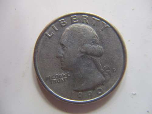 AMERICA QUARTER DOLLAR 1990 AND  1982