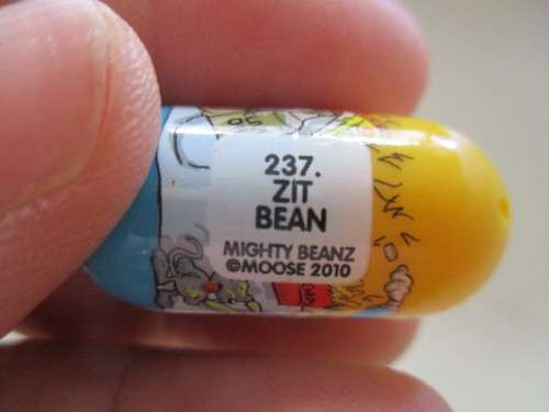 SUPER RARE - MIGHTY  BEANZ MOOSE 2010 - NO. 237 -  ZIT BEAN