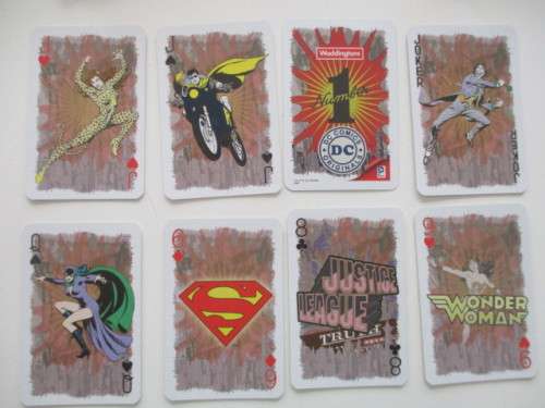 WADDINGTONS PLAYING CARDS / DC COMICS HEROS