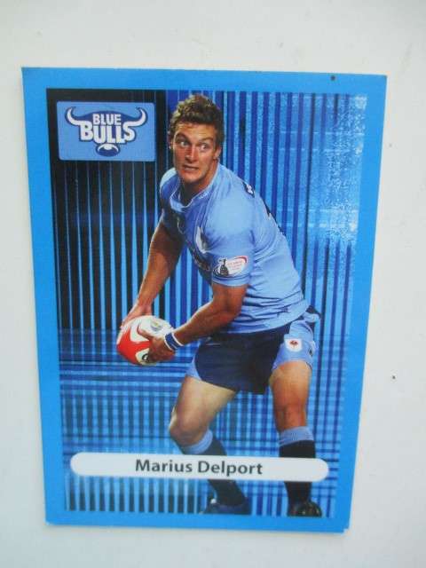 MARIUS DELPORT AND AKONA NDUNGANE BLUE BULLS TRADING CARDS