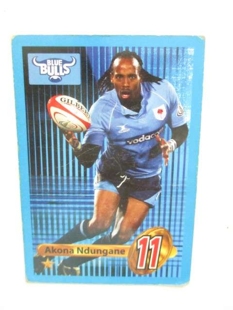 MARIUS DELPORT AND AKONA NDUNGANE BLUE BULLS TRADING CARDS