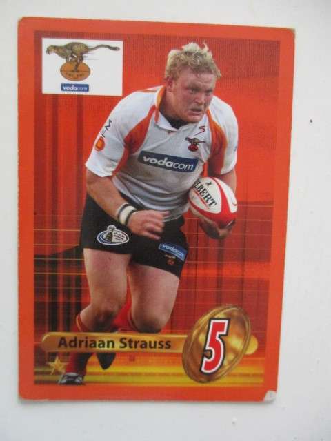 JW JONKER AND ADRIAAN STRAUSS TRADING CARDS - CHEETAH TEAM