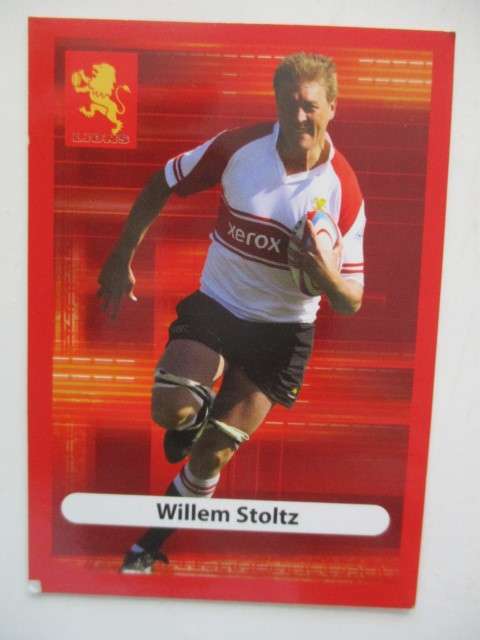 JOHAN JACKSON AND WILLEM STOLTZ RUGBY TRADING CARDS - CHEETAHS