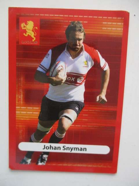 JOHAN SNYMAN AND CHRIS JONCK RUGBY TRADING CARDS - CHEETAHS