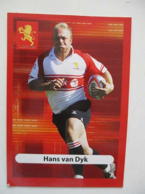 COBUS GROBBELAAR AND HANS VAN DYK -  RUGBY TRADING CARDS - CHEETAHS