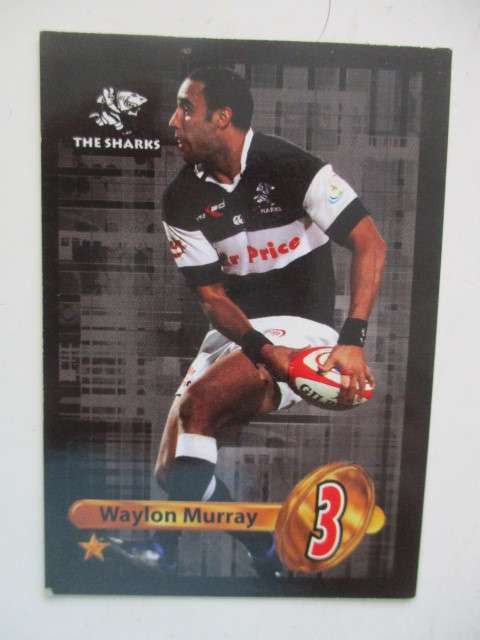 WAYLON MURRAY AND STEVEN SYKES  RUGBY TRADING CARDS - SHARKS