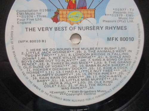 NODDY`S MAGIC HOLIDAY AND FREE NURSERY RHYME LP