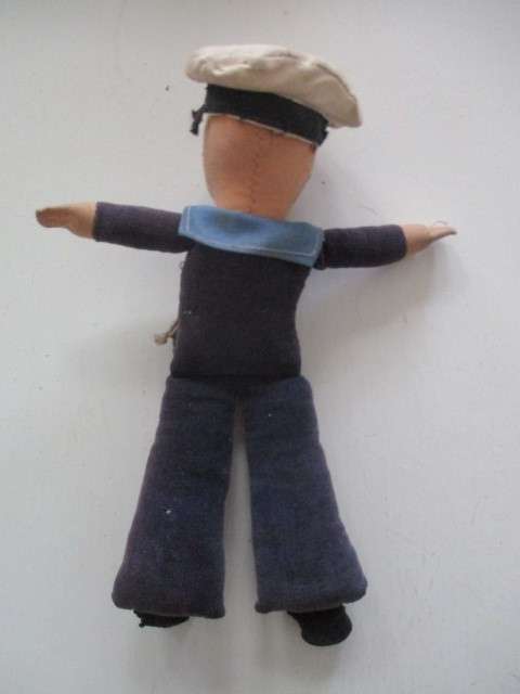 VINTAGE TO ANTIQUE SAILOR DOLL - NORAH  WELLINGS - RMS QUEEN MARY SHIP 1940`S